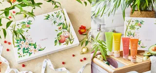 Tropic Skincare 2021 holiday packaging illustration set