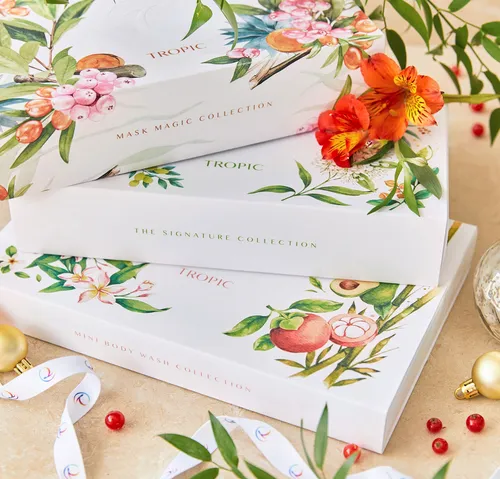 Packaging design for skincare brand Tropic