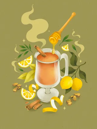 Interior illustrations for Magical Cocktails for Witches book