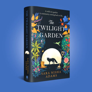Capa impressionante do livro &#39;The Twilight Garden&#39; de Sara Nisha Adama