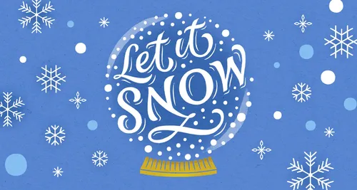 Snowy Christmas gift card illustrations for TJX