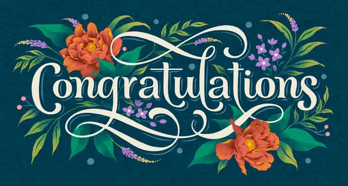 Congratulations gift card for TJX Company