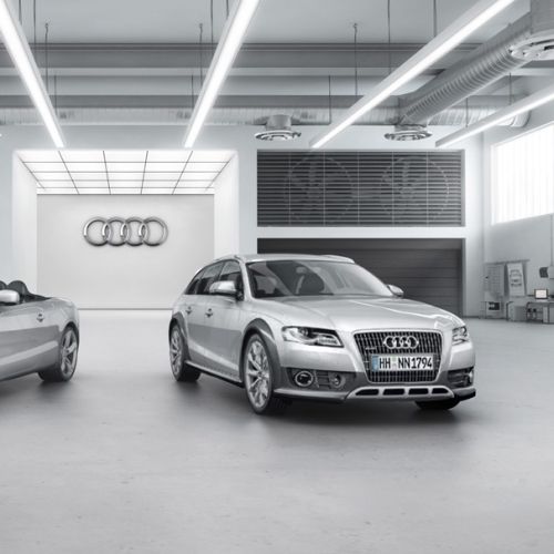 3d design of Audi warehouse