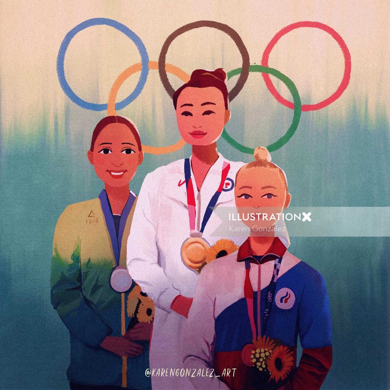 Olympic podium