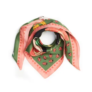 Foulard en soie Lucky Day par Karen Mabon