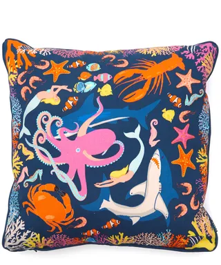 Illustration of Under the sea cushion 