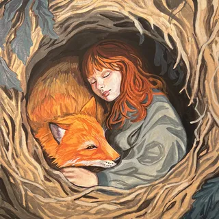 Asleep in the Fox Den conceptual art piece