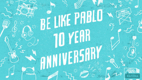 Be Like Pablo 10 ans anniversaire lettrage à la main