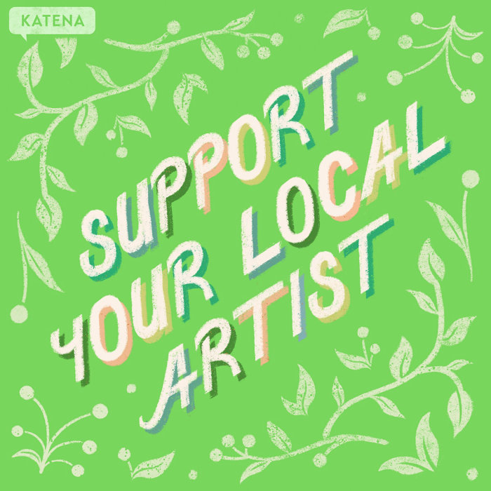 Illustration of Support your local artist