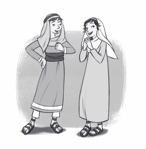 Characters Boy and a girl