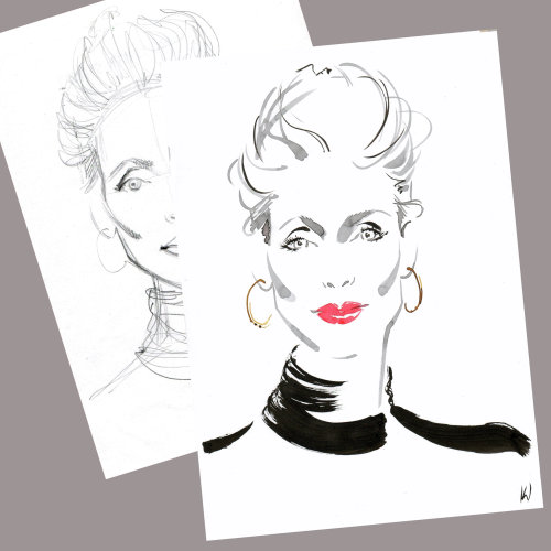 Live Event Drawing with YSL at Heathrow Airport
