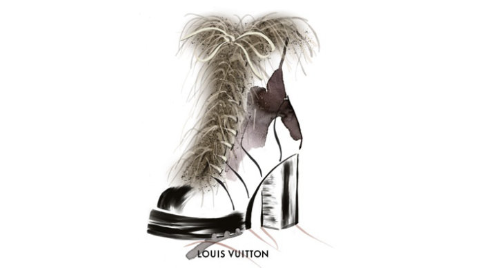 Fashion Louis Vuiton Boot animation
