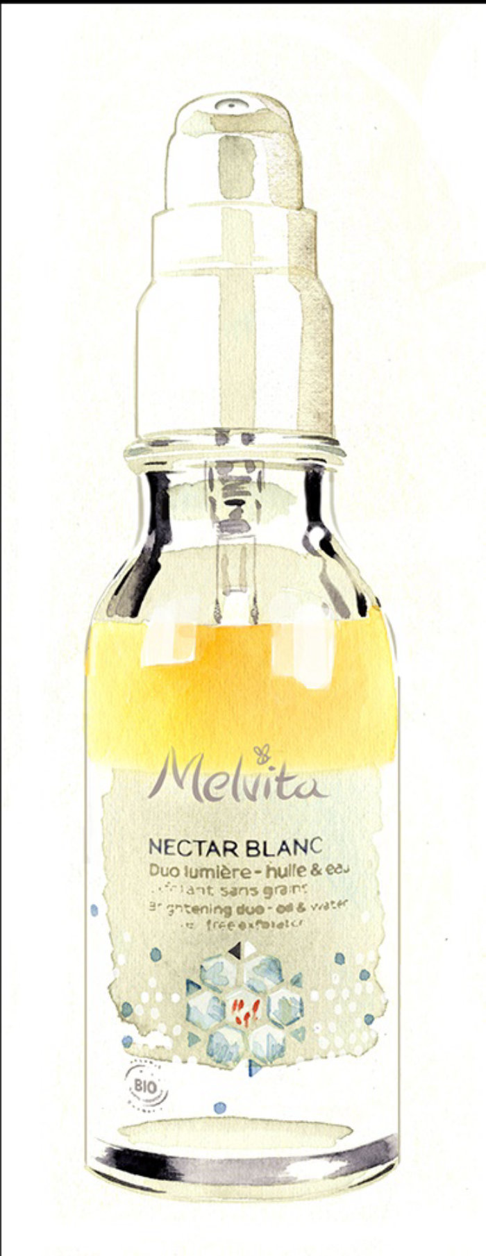 Melvita-Nectar Blanc 自然派化粧品パッケージ