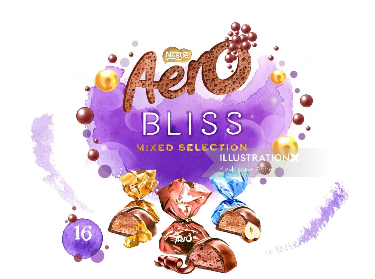 Emballage des chocolats Aero Bliss