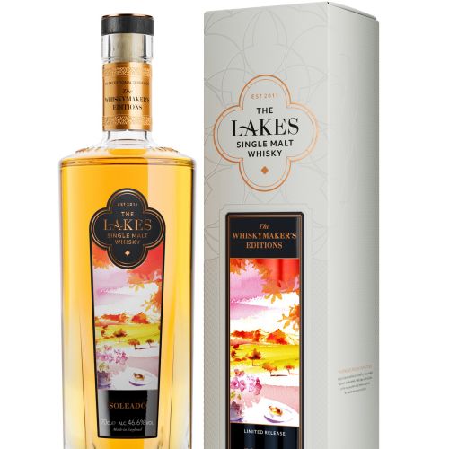 Andalusia theme packaging for "Lakes Whisky"
