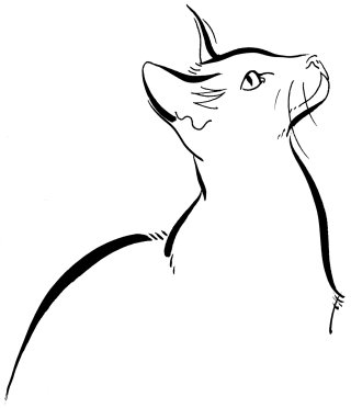 ilustración de icono de animal en blanco y negro