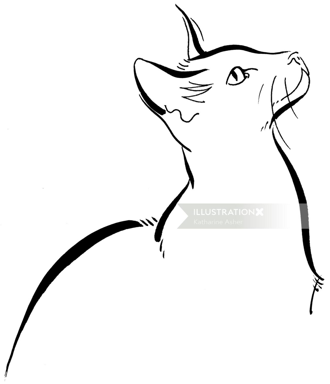 black and white animal icon illustration