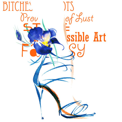 Bitches in boots illustration by Katharine Asher