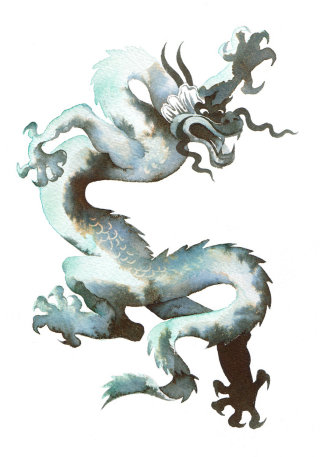 Ilustração do ícone do dragão para Pekoe Teas