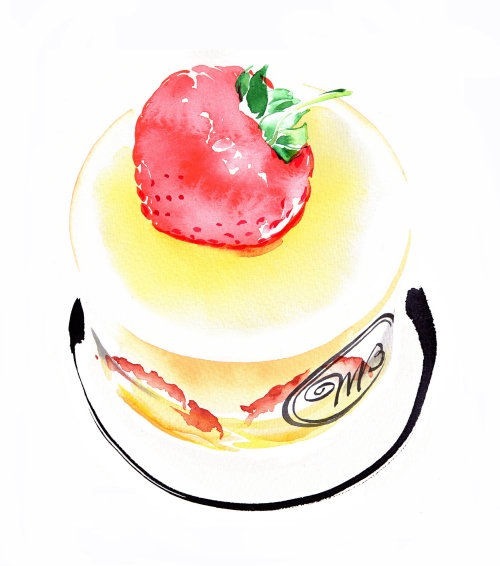 Ilustração de bolo por Katharine Asher