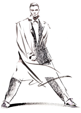 凯瑟琳·阿舍 (Katharine Asher) 绘制的《男士套房》插图