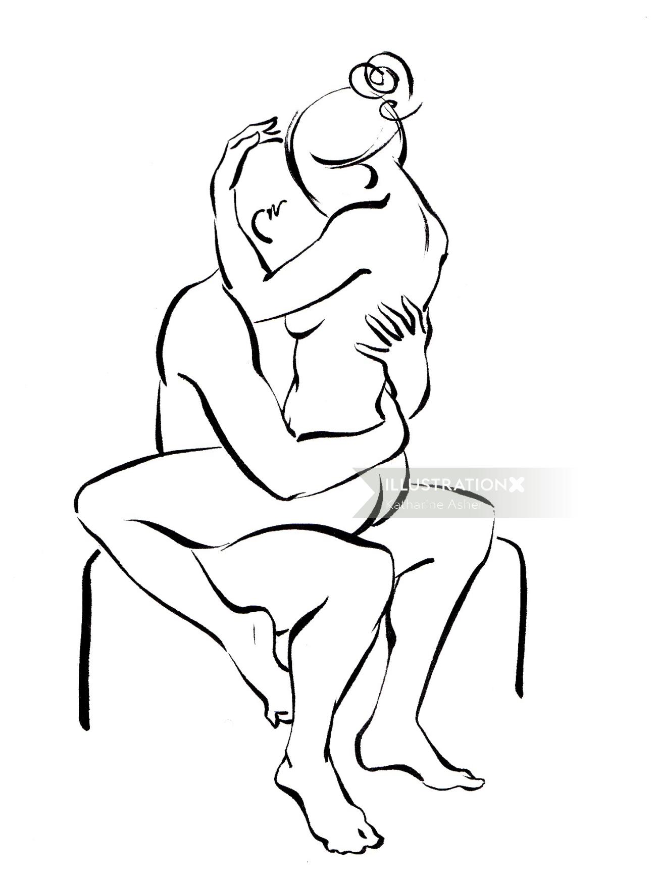 Une illustration des positions sexuelles classiques