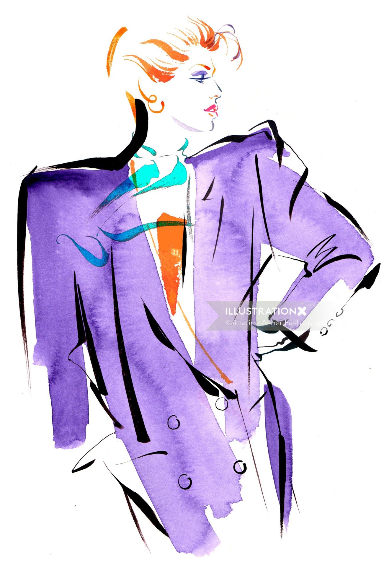 Fashion And Retro Illustration By Katharine Asher Fashion And Beauty