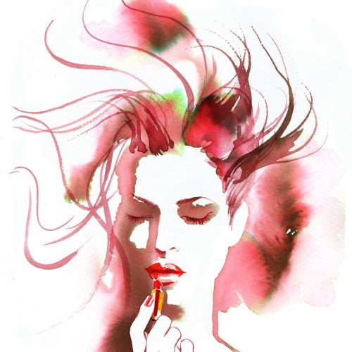 Katharine Asher Fashion and Beauty Watercolour