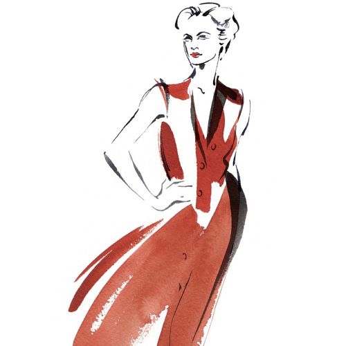 Retro and Line | Illustration by Katharine Asher Fashion and Beauty