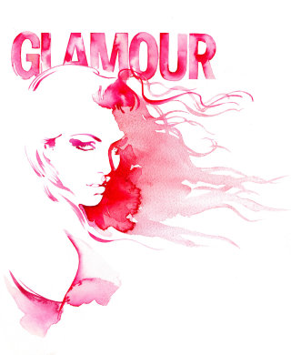 Une illustration pour le magazine Glamour par Katharine Asher
