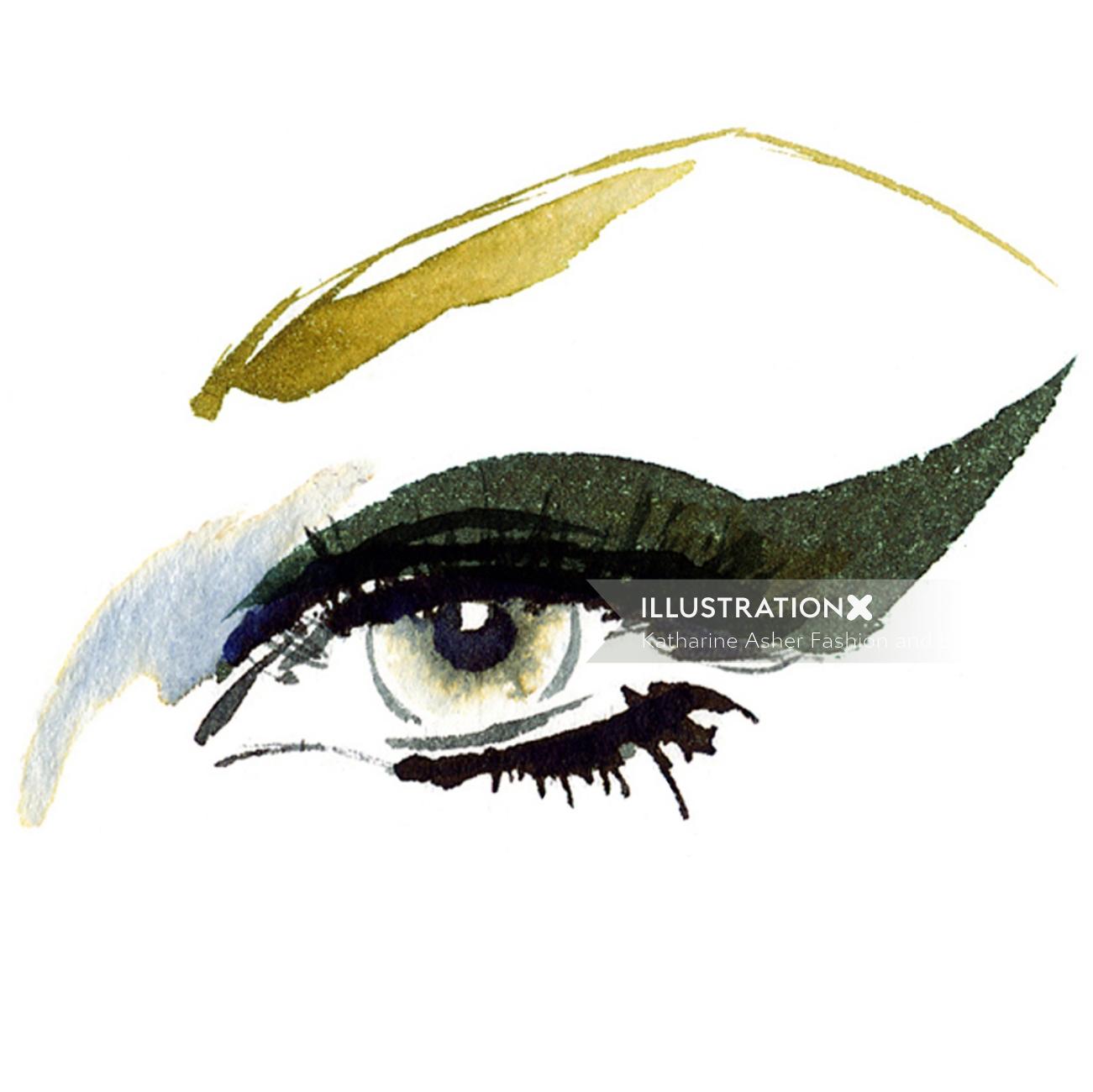 Illustration des yeux par Katharine Asher