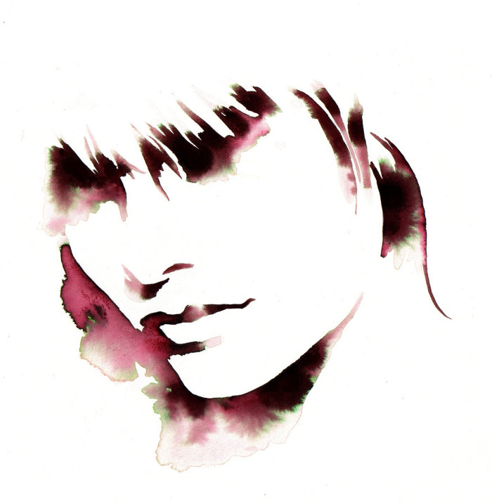 整容手术后女性面部插图©Katharine Asher