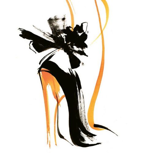 Ladies heels footwear illustration by Katharine Asher