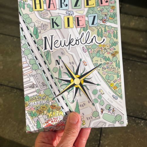 Illustrated Harzer Kiez Neukölln cover by Katherine Kannon