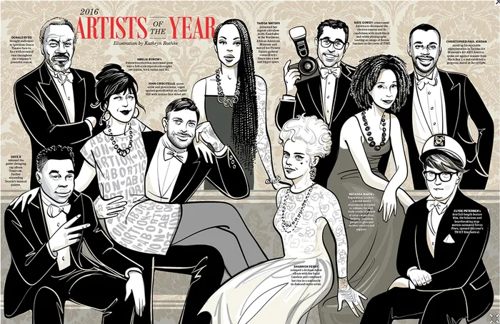 Illustration of 2016 Artists of the year