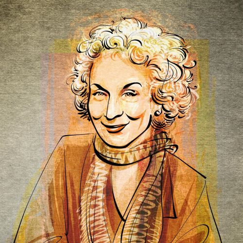 Portrait of Canadian poet Margaret Atwood