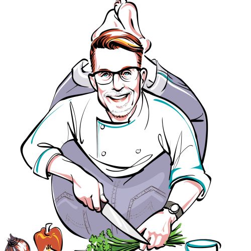 Portrait of Rick Bayless is an American chef specializes in Mexican cuisine