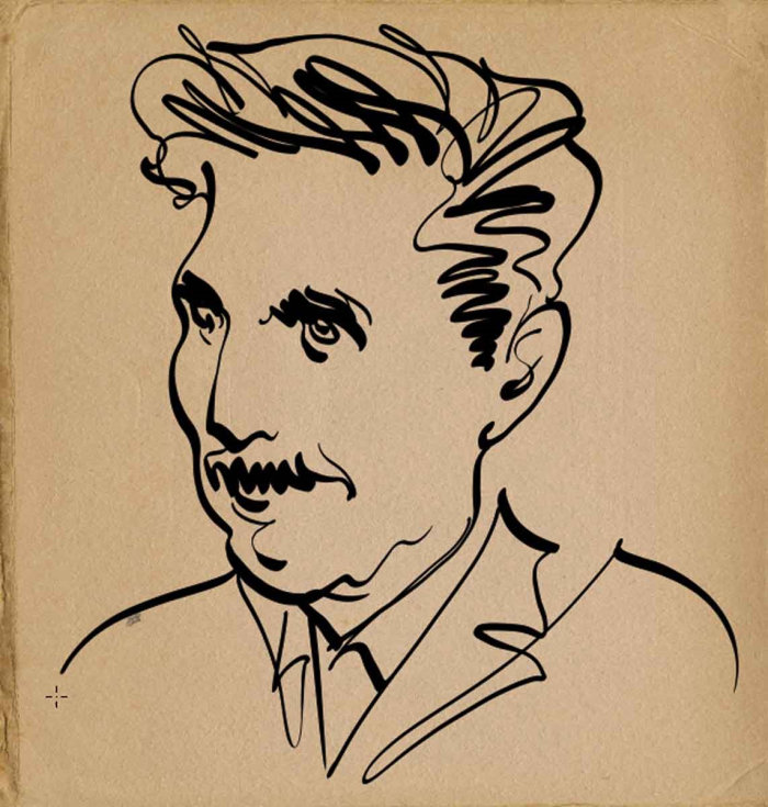 A revista Stranger George Orwell animação