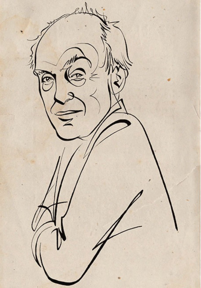 Retrato de animação de Roald Dahl