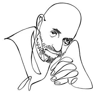 Shel Silverstein in a live-action headshot