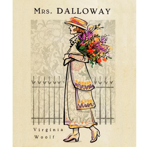 "Mrs. Dalloway" novel cover illustration