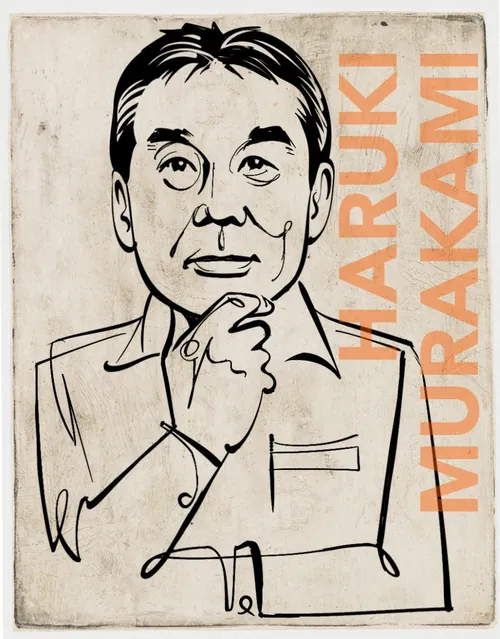 Portrait of Haruki Murakami by Kathryn Rathke