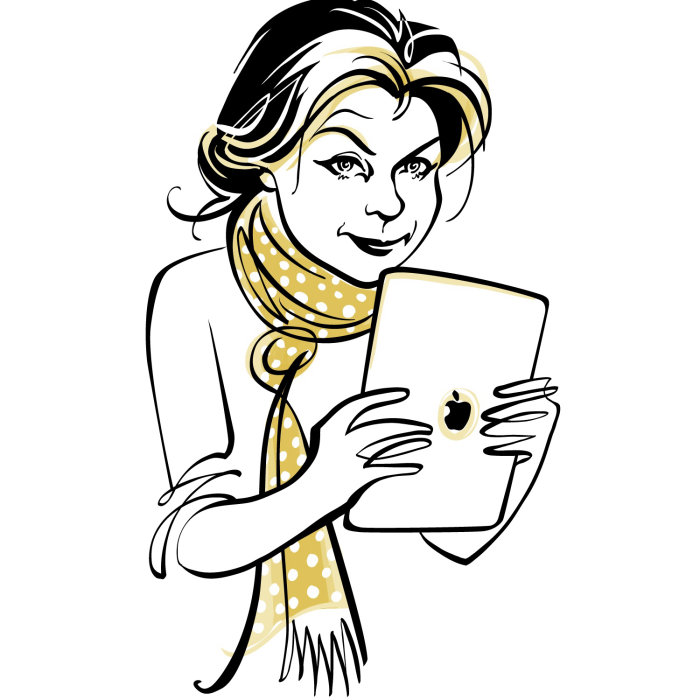 Caitlin Moran Illustration For TAP! Magazine