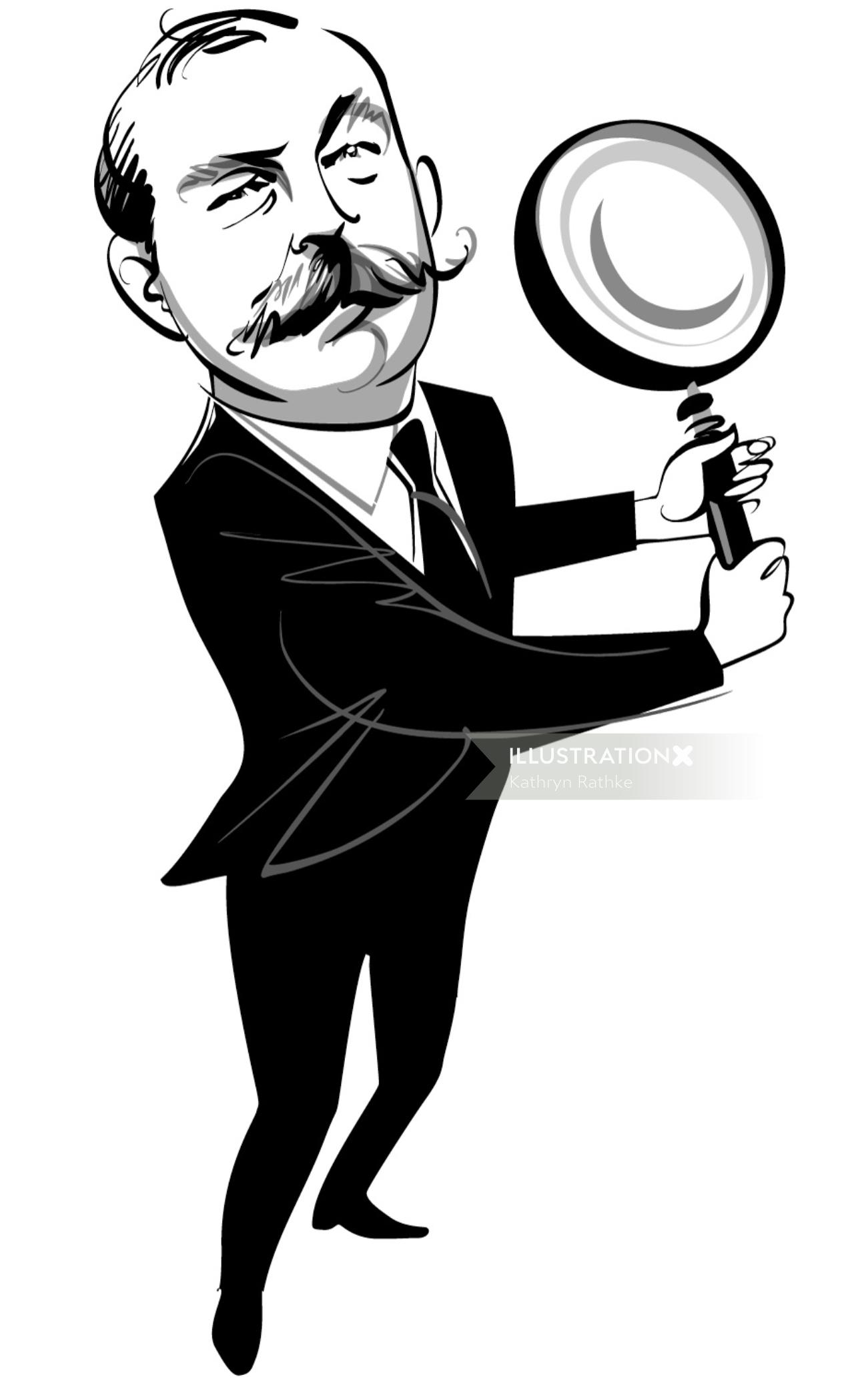Retrato de Sir Arthur Conan Doyle