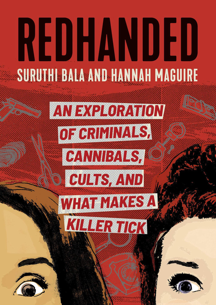 Design da capa do livro Red Handed