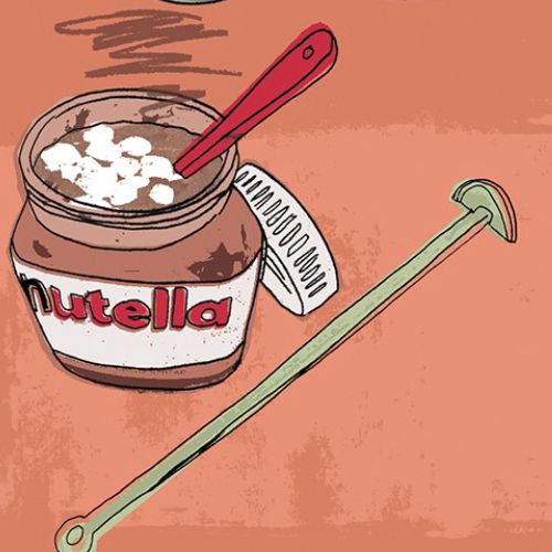 Food illustration of Nutella jar