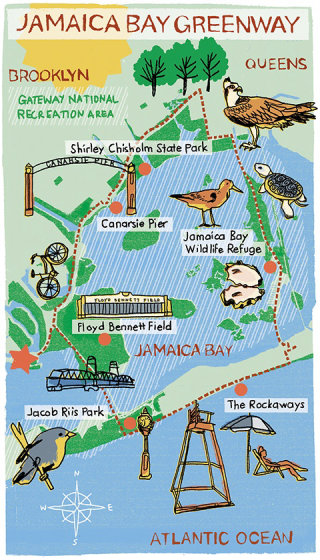 Ilustração do mapa da Baía da Jamaica