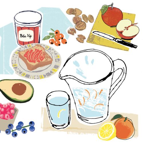 Healthy Foods Illustration