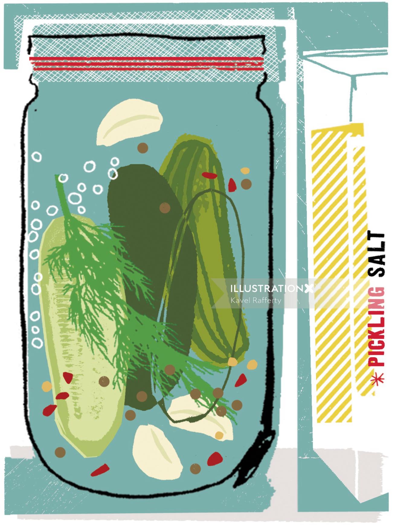 Food and Drink Mixed media Pickles
