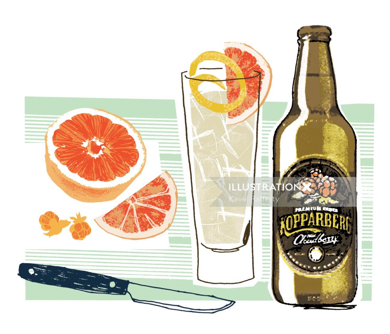 Kopparberg Cider illustration